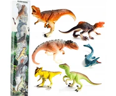 Norimpex Gyvūnų figūrėlių rinkinys, dinozaurai, augintiniai, laukinis safaris vamzdyje