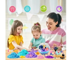 Norimpex Kūrybinis Mermaid rinkinys mergaitėms Kinetic Sand Night Light, pasidaryk pats