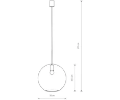 Pakabinamas šviestuvas Nowodvorski 7846 SPHERE Lampy wiszące