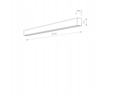 Sieninis šviestuvas Nowodvorski Kinkiety - STRAIGHT WALL LED L