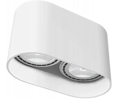 Lubinis šviestuvas NOWODVORSKI LAMPA SUFITOWA BALTA PODWÓJNA 9241 OVAL PLAFON
