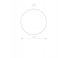 Nowodvorski Lighting LED sieninis šviestuvas Ring S 10317, auksinės spalvos