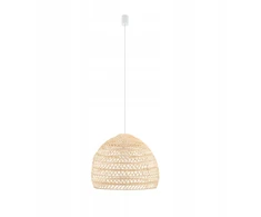 Nowodvorski Pakabinamas šviestuvas Boho M, E27, 43cm rotango gaubtas, medžio spalvos