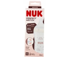 NUK Buteliukas PP 260ML SIL SM M TECZA 10742026 1/6