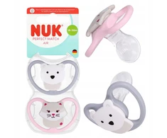 Nuk čiulptukas 2 vnt. 18-36 M Air Cat / Meškiukas. 2 vnt. Nuk