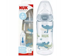 NUK FIRST CHOICE+ BUTELĖLIS ANTICOLIKS SU JUTIKUMU 360ml KASZKA XL 6M+ 6-18