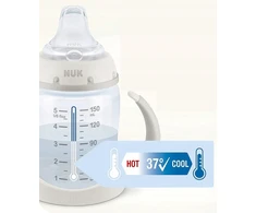 NUK Learner Cup Mickey MUGUS 150 ml temperatūros indikatorius