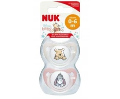 Nuk, Mikė Pūkuotukas, čiulptukas, silikoninis, 0-6m, 2 vnt.