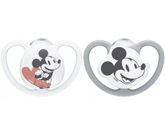 Nuk "minnie Mouse" silikoninis čiulptukas 0-6 mėn. + dėklas
