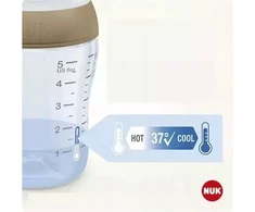 NUK PERFECT MATCH BUTELIŲ RINKINYS 260ml 3m+ TEAT M, TEMP. RODIKLIS. - 3 vnt