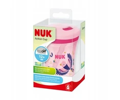 NUK Puodelis niekapek su silikonową słomką 12m+, 230ml