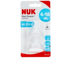 Nuk, Sauger Silicone, Čiulptukas M, 2 vnt