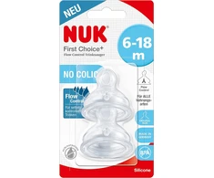 NUK 721329 buteliuko žindukas FC 6-18 SRAUTO VALDYMAS 2vnt