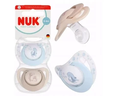 NUK SOOTHING SILICONE čiulptukas FIRST CHOICE 0-6m 2vnt TEDDY SEA HORSE