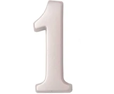 Numeris 0, 50 mm, klijuojamas, blizgus