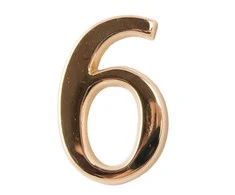 Numeris 6/9, 50 mm, klijuojamas, aukso sp.