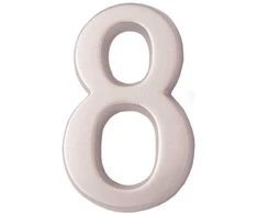 Numeris 8, 50 mm, klijuojamas, blizgus