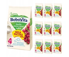 Nutridrink BoboVita Pieno ir ryžių košė Aviečių 10x400g 4+