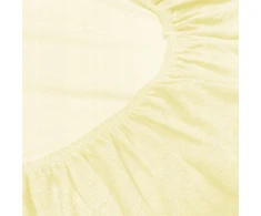 Nyks Kilpinė paklodė su elastine juostele 100x200, stora, aukščiausios kokybės, kreminė