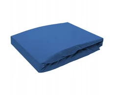 Nyks Medvilninis trikotažas su elastine juostele 90x160 storio lenkiškas indigo spalvos