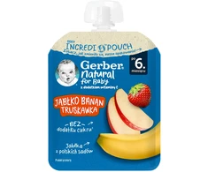 Obuolių bananų braškių Gerber putėsiai 80 g
