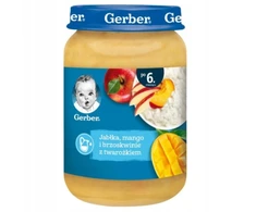 Obuolių-mango-persikų desertas su varške 190 g Gerber