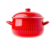 ODELO DOTS EMALINIS PUODAS 24CM 6.2L RAUDONAS 1 vnt.