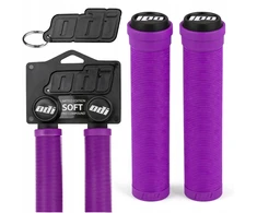 Odi dviračio rankenos RUBBER BIKE GRIPES PURPLE + KEYRING