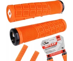 ODI GRIFFE REFLEX V2.1 Lock-ON rankenos prisukamos rankenos 135 mm oranžinės spalvos