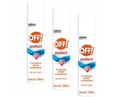 OFF! IŠJUNGTA! PROTECT uodus atbaidantis AEROZOLIS 15% DEET APSAUGA IKI 6H 3X100ML