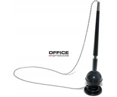 Office Products Stovintis rašiklis su grandinėle, lipniu pagrindu