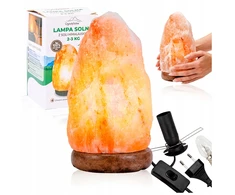 Ogrody Solne LAMPA SOLNA 2-3kg lampka NOCNA sól himalajska JONIZATOR naturalna su soli