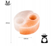 Ogrody Solne ŚWIECZNIK SOLNY NATURALNY YING YANG SÓL HIMALAJSKA ŚWIECZKI TEALIGHT