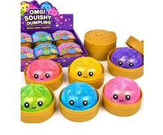 Okami 2 dalių rinkinys SVIESTO ir GLITTER DUMPLING Gniotek Anti-stress Squishy ASMR