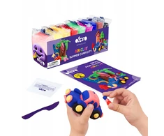 Okto Kūrybinis rinkinys 2in1 mokyklinės priemonės, plastilinas, 9 spalvos