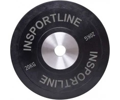Olimpinis svoris tinkamas mėtymui 50mm inSPORTline BumperPlate 20kg