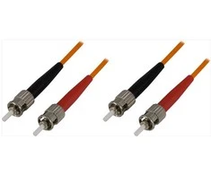 OM1 optinis kabelis DELTACO, ST - ST, duplex, UPC, 62,5/125, 1,5m, oranžinis / FB-31-5
