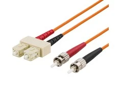 OM1 optinis kabelis DELTACO, SC - ST, duplex, UPC, 62,5/125, 1m, oranžinis / FB-41
