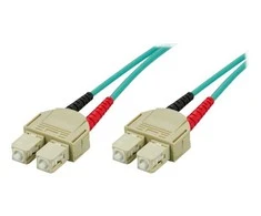OM3 optinis kabelis DELTACO, SC - SC, duplex, multimode, 50/125, 3m / SCSC-63