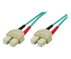 OM3 optinis kabelis DELTACO, SC - SC, duplex, multimode, 50/125, 5m / SCSC-65