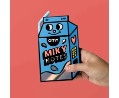 OMY Sąsiuvinis su lipniais lapeliais Miky Mleko Milky