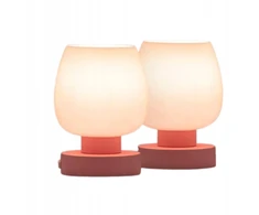 ONEWISH 2 LIETIMŲ NAKTINIŲ LEMPŲ RINKINYS + 2 E27 LED LEMPUTĖS