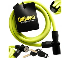 Onguard dviračio spyna 8x150cm, geltona, 2 raktai