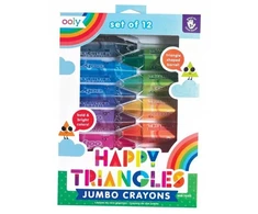 Teka Ooly Jumbo "happy Triangles" kreidelės, 12 vnt.