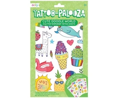 Ooly Tatuiruotės "Palooza" plaunamos tatuiruotės - Sweet scribbles - Spalvoti balionai