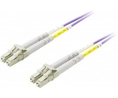 Optinis kabelis DELTACO LC - LC, 50/125 , OM4, dvipusis, daugiamodis, 15m / LCLC-715