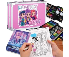 Opus MENINĖS TAPYBOS RINKINYS Lagaminas TAPYBOS KNYGA HUNTRIX KPOP DAŽYMO KNYGA