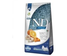 FARMINA N&amp;D OCEAN - DOG Dry Cod Pumpkin&amp;Oranžinis ADULT MINI 7kg