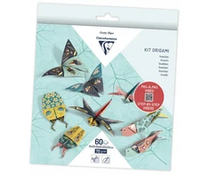 ORIGAMI POPIERIUS CLAIREFONTAINE, 60L. , 70 G., 10X10,15X15,20X20CM , VABZDŽIAI