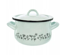 Orion Puodas emaliuotas su dangčiu mėlyna LOUKA 16 cm, 2,3 l